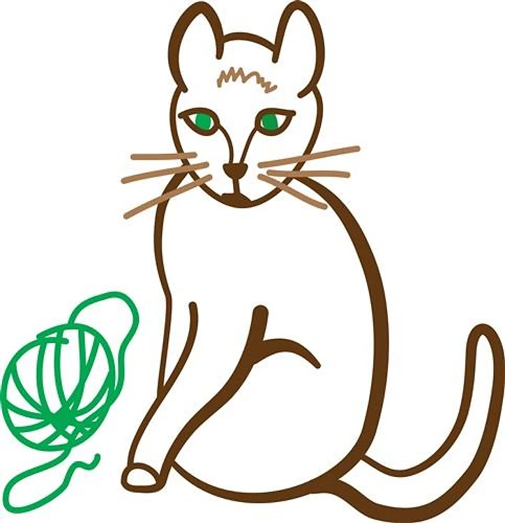 Cat And Yarn