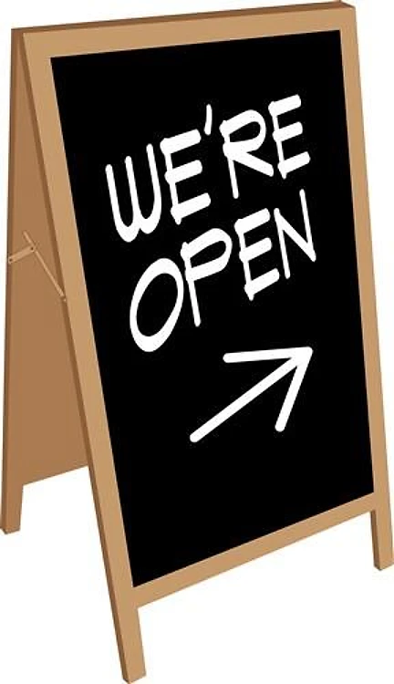 We're Open
