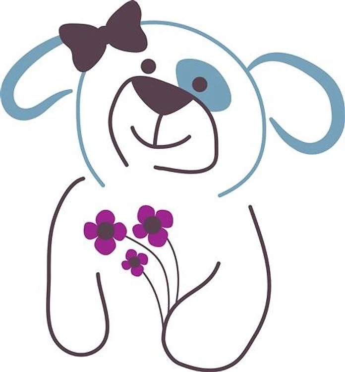 Puppy Dog Outline