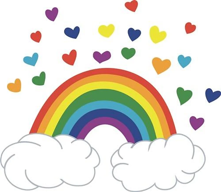 Hearts & Rainbow