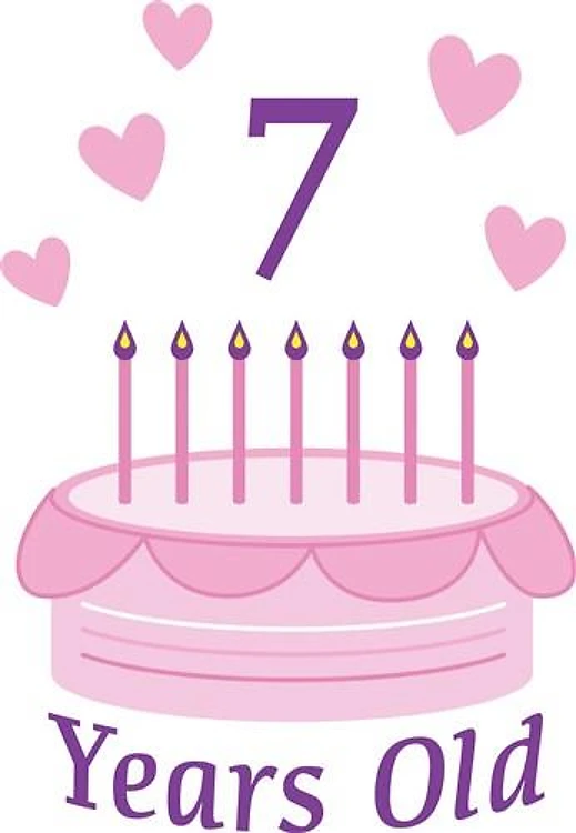 7 Years Old Cake