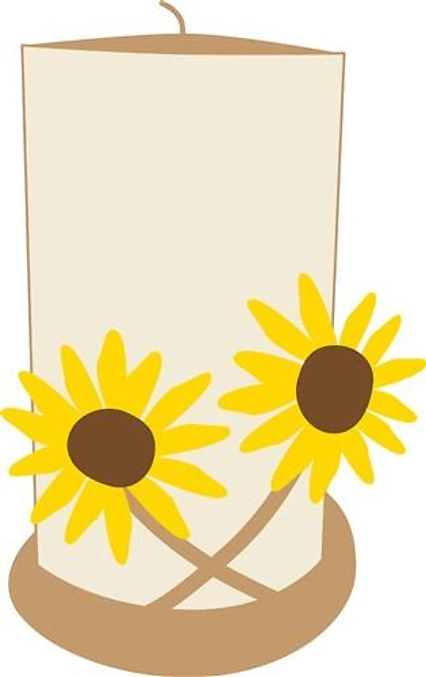 Sunflower Candle
