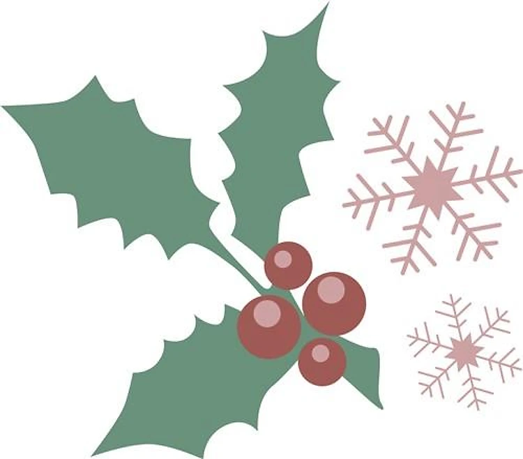 Holly Snowflakes