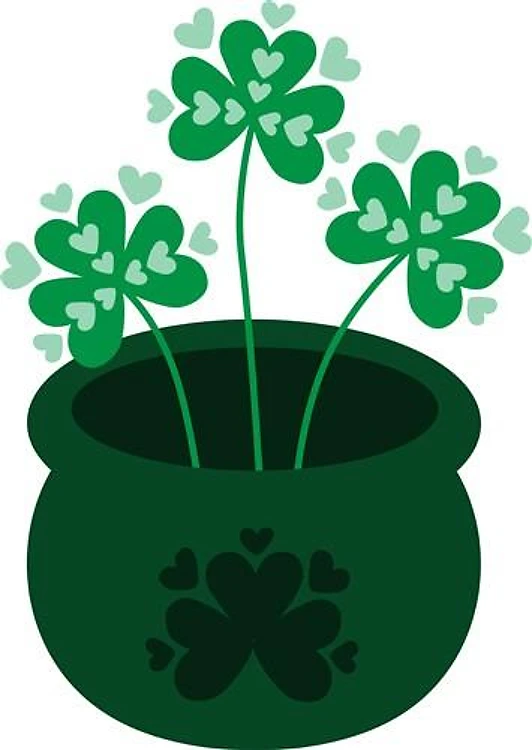 Pot Of Shamrocks