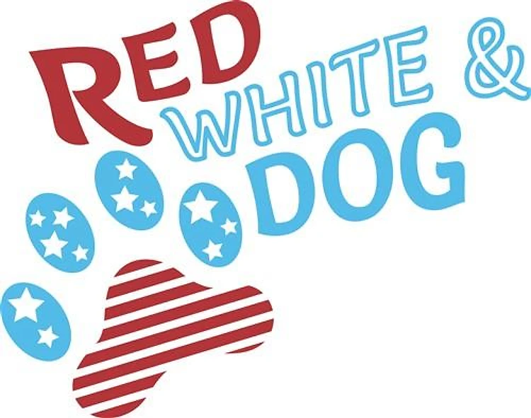 Red White & Dog