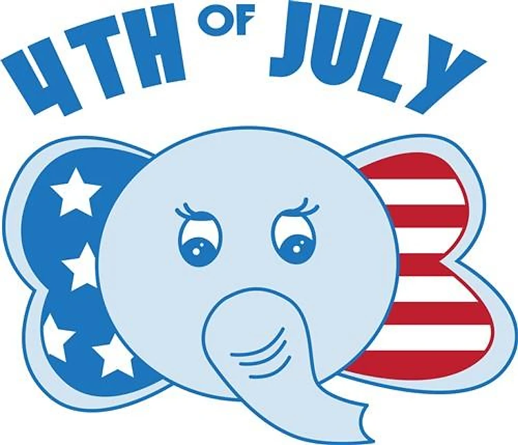 4th of July Elephant