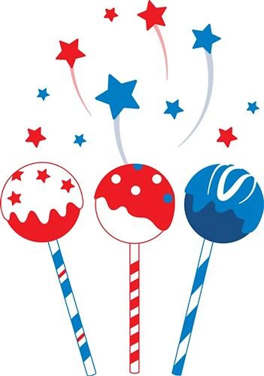 Patriotic Cake Pops