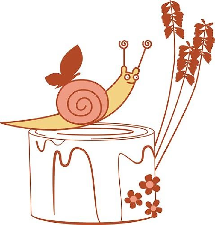 Snail On Stump