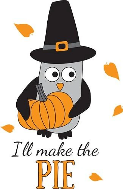 Thankgiving Owl & Pumpkin