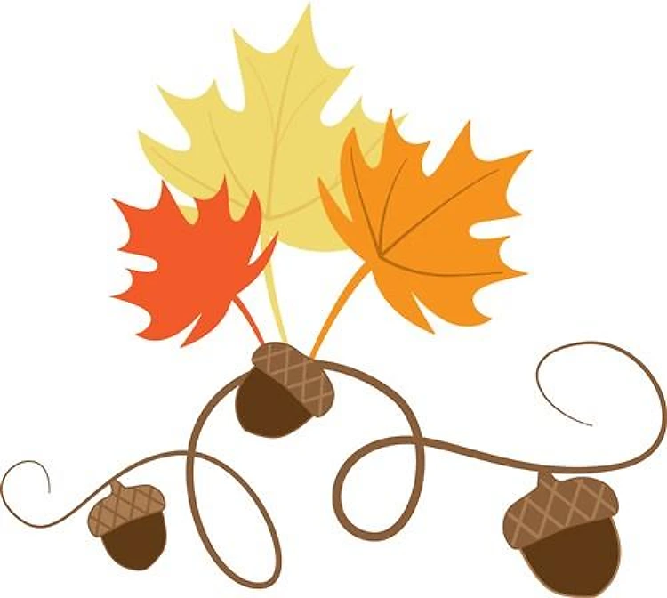 Fall Leaves & Acorns
