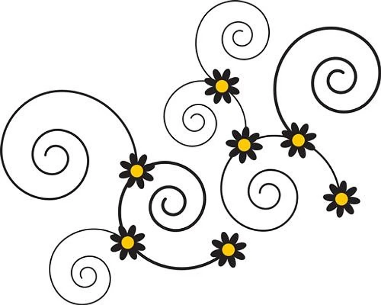 Swirling Daisies