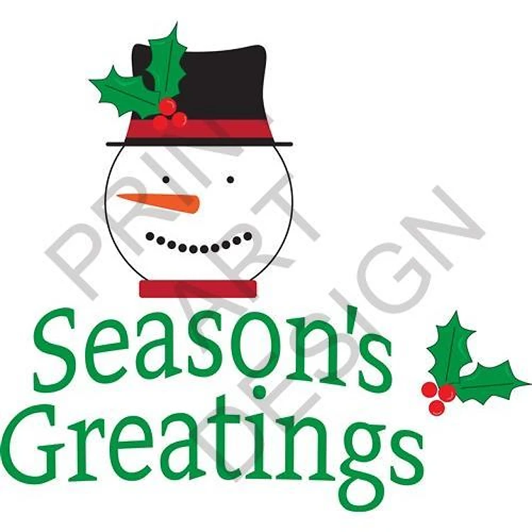 Seasons Greatings Snowman