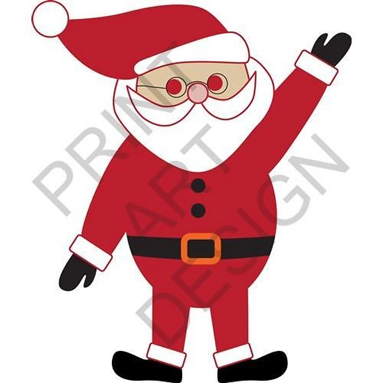 Waving Santa