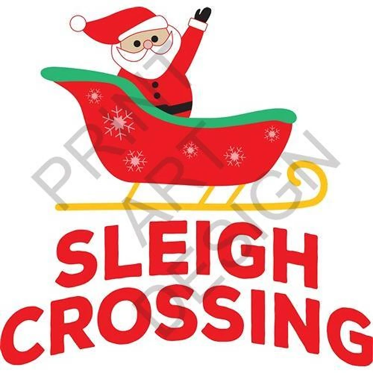 Santas Sleigh Crossing