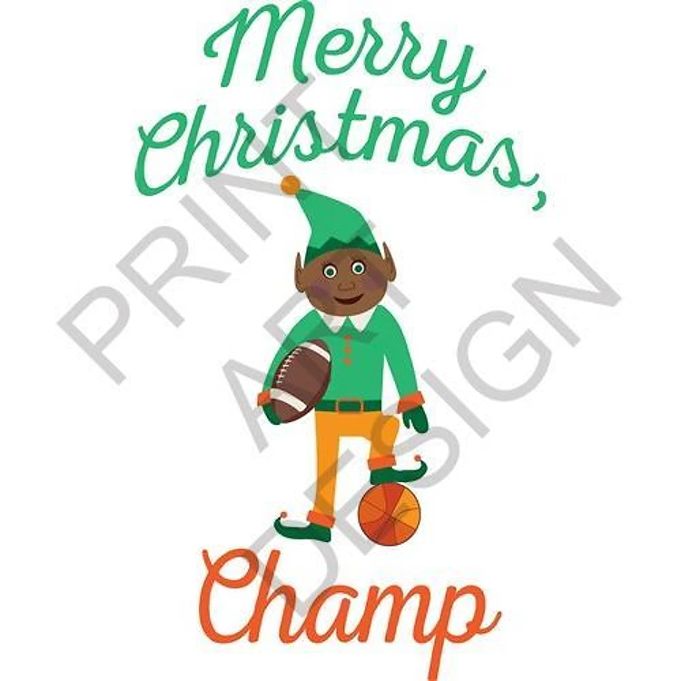 Elf Merry Christmas Champ