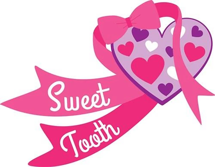 Hearts and ribbon sweet tooth