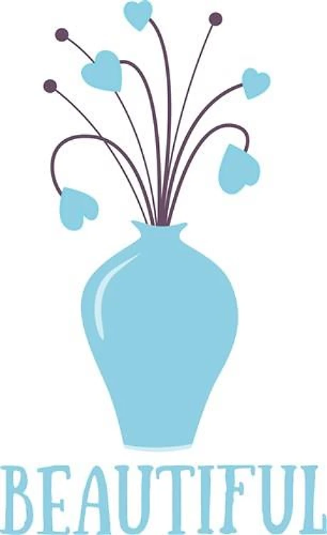 Beautiful Vase Of Hearts
