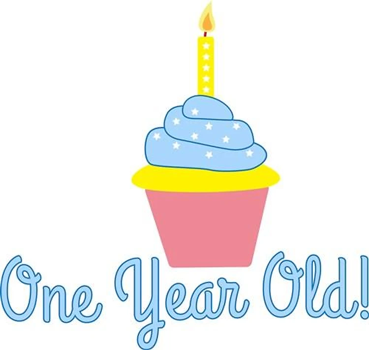 One Year Old Cupcake