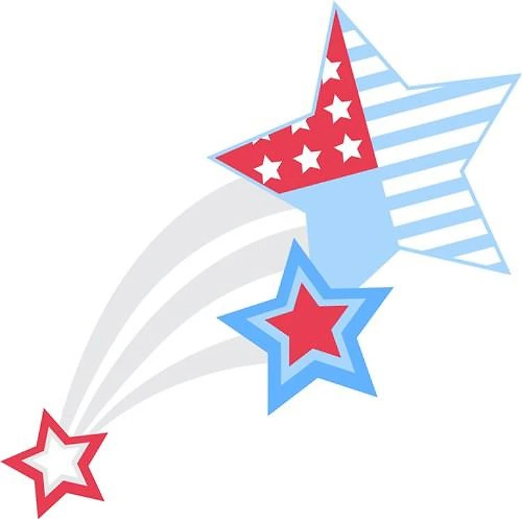 Patriotic Shooting Stars