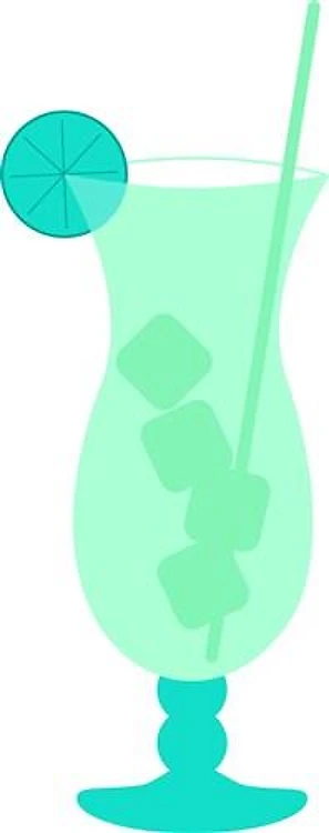 Teal Cocktail