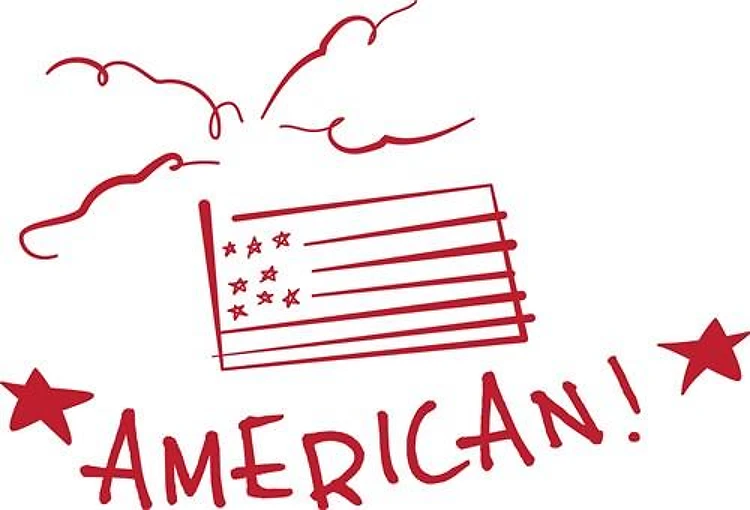 Sketched American Flag