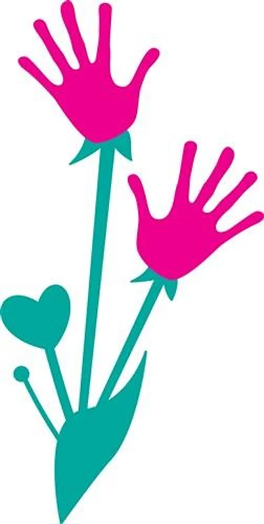 Hand Print Flowers