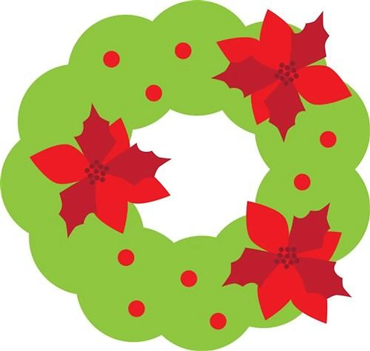 Poinsettia Wreath