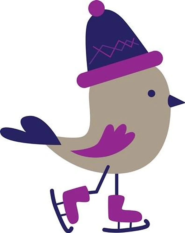 Ice Skating Bird