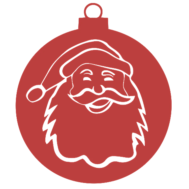 FSL Santa Ornament