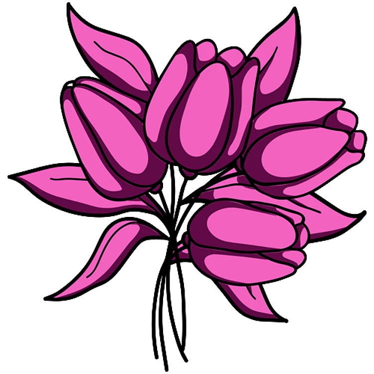 FSL Purple Tulip Bouquet