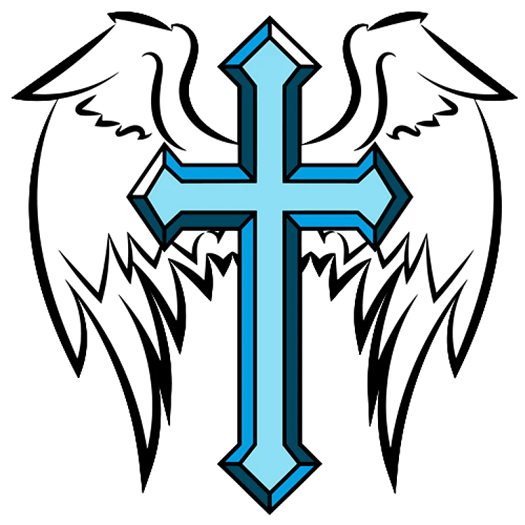 FSL Winged Cross