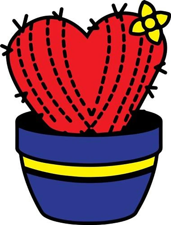 FSL Heart Cactus