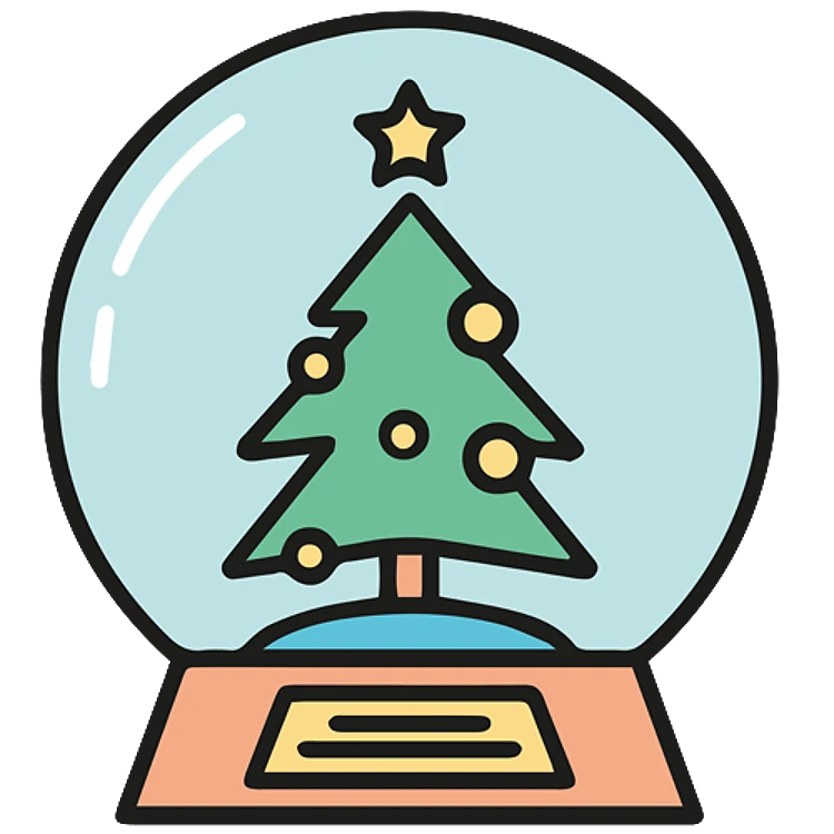 FSL Christmas Tree Snow Globe