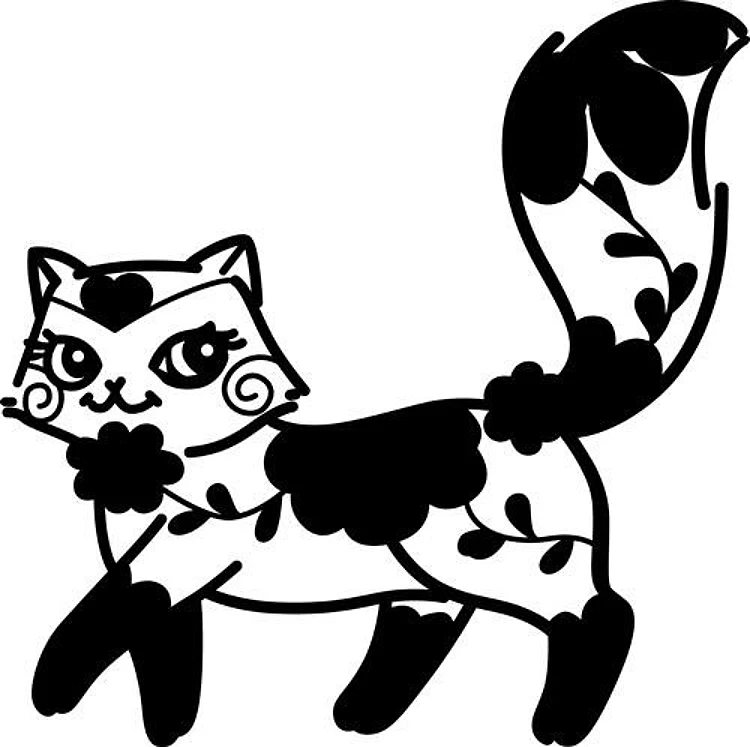 FLORAL CAT