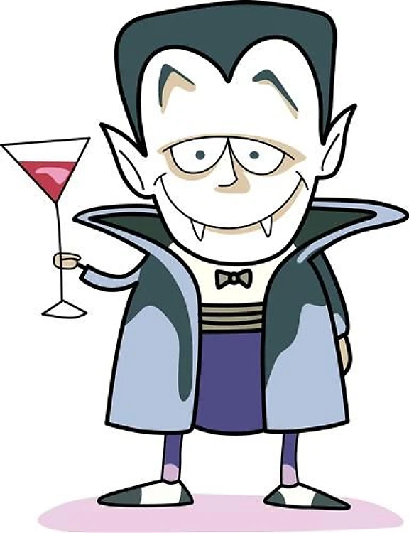 VAMPIRE WITH COCKTAIL