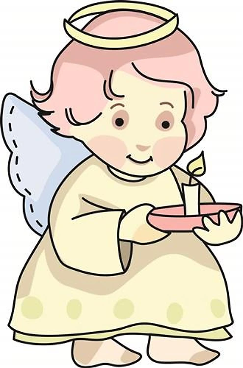 ANGEL WITH CANDLE