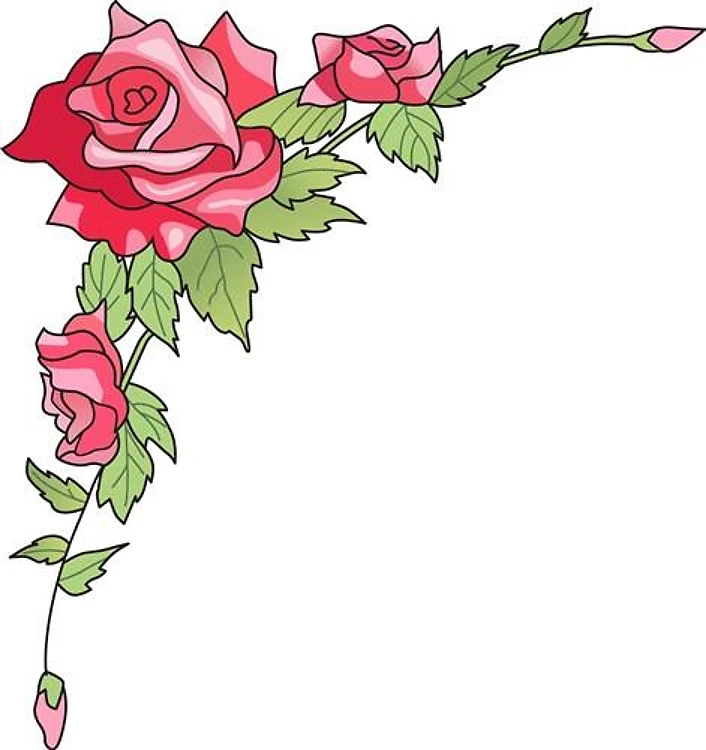 ROSES CORNER BORDER