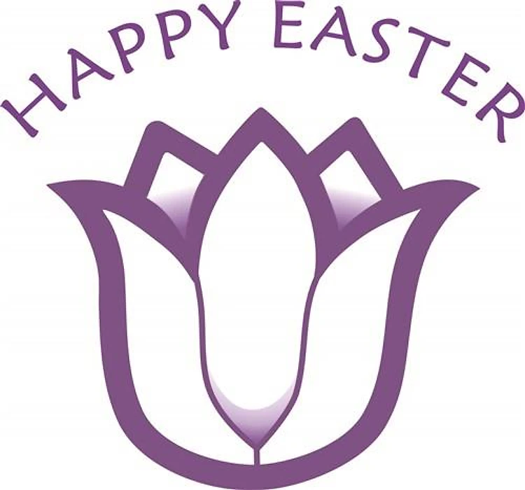 HAPPY EASTER TULIP APPLIQUE