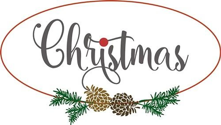 CHRISTMAS OVAL