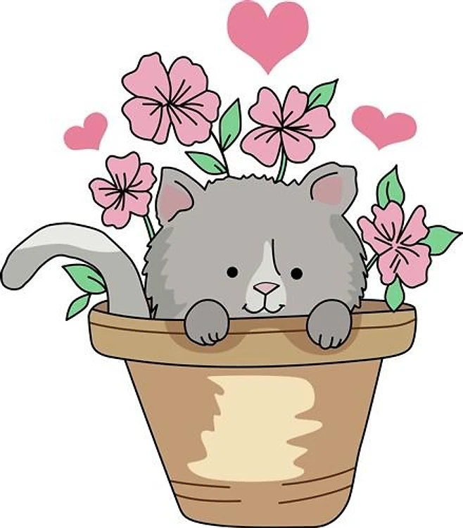 KITTEN IN POT