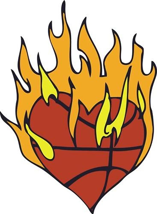 Flaming Basketball