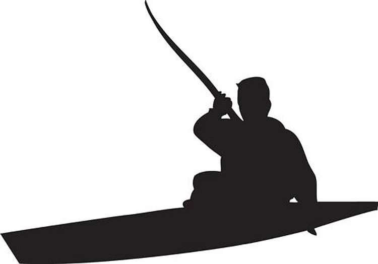 Kayaker Silhouette