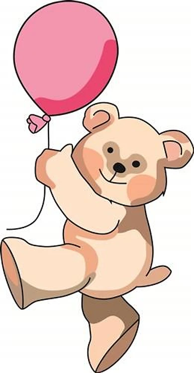 TEDDY BEAR WITH BALLOON
