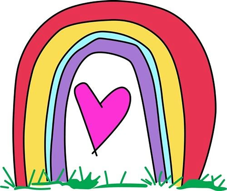 RAINBOW AND HEART
