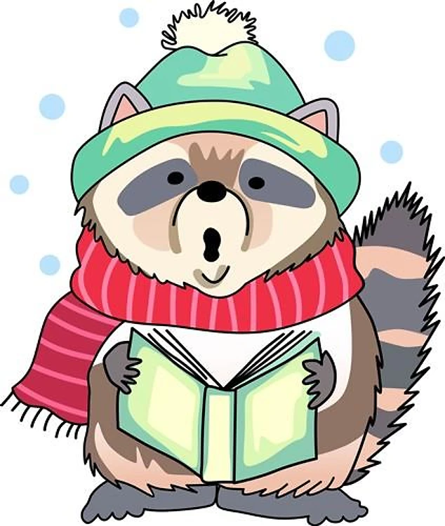RACCOON CHRISTMAS CAROLER