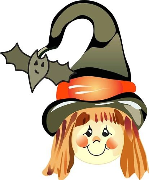 GIRL WITCH AND BAT