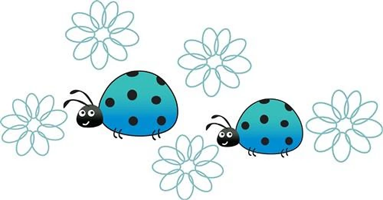 LADYBUGS AND DAISIES