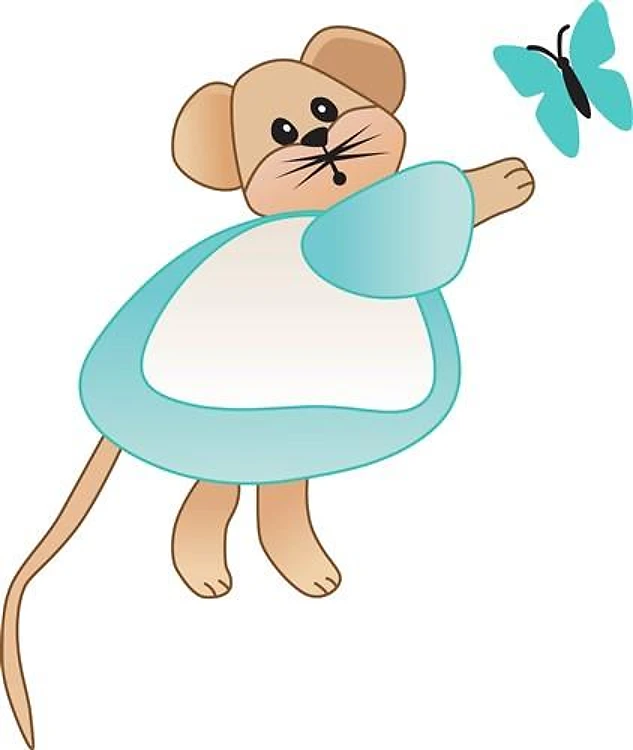 MOUSE AND BUTTERFLY