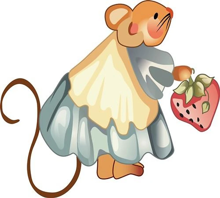 MOUSE WITH STRAWBERRY