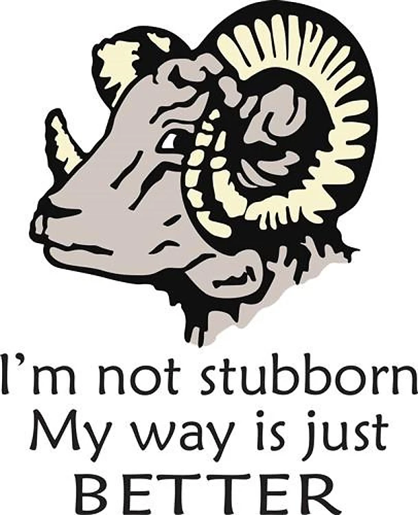 IM NOT STUBBORN
